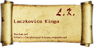 Laczkovics Kinga névjegykártya